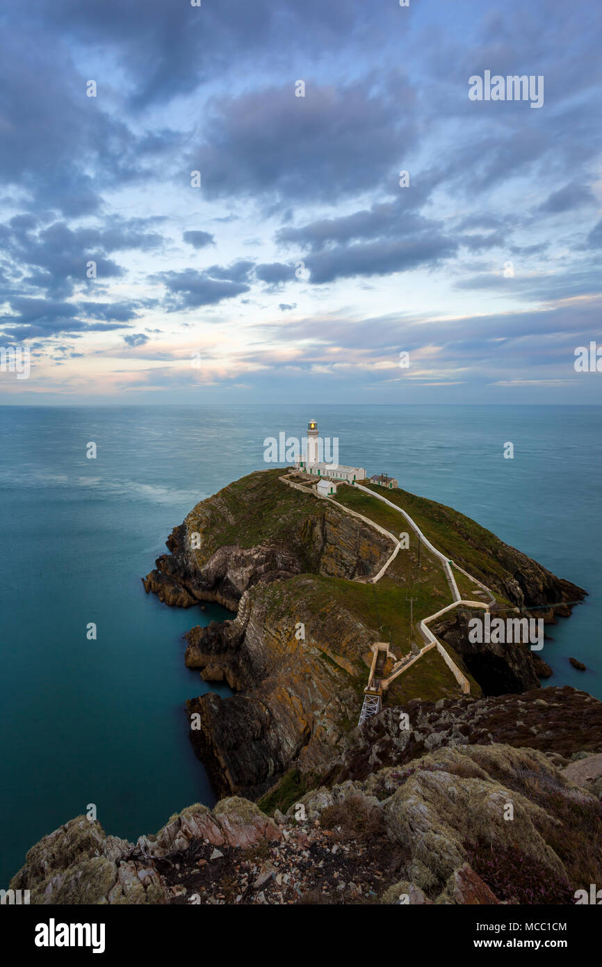 South Stack Leuchtturm, Anglesey Stockfoto