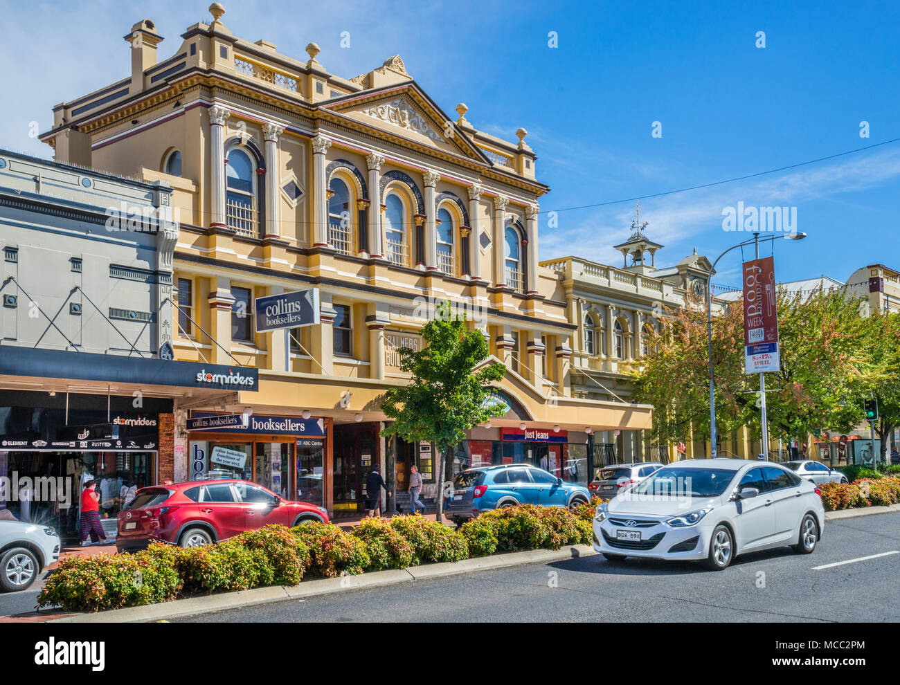19. jahrhundert Palmers Gebäude im Sommer Straße, Orange, Central West New South Wales, Australien Stockfoto