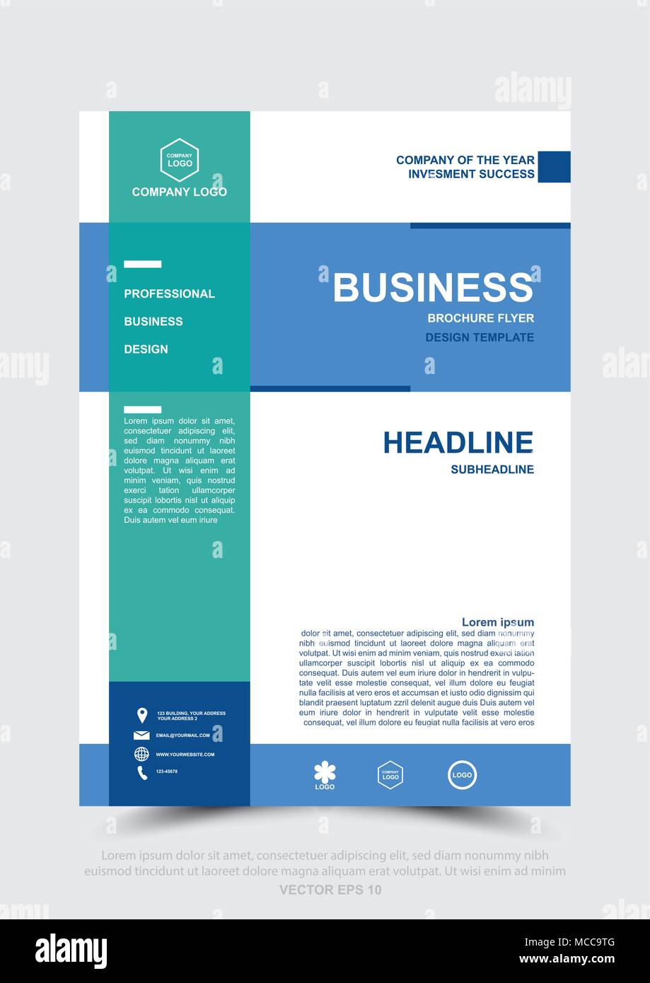 Design Der Broschure Faltblatt Flyer Poster Banner Template Buch Design Fur Business Geschaftsbericht Web Template Und Prasentation V Stock Vektorgrafik Alamy