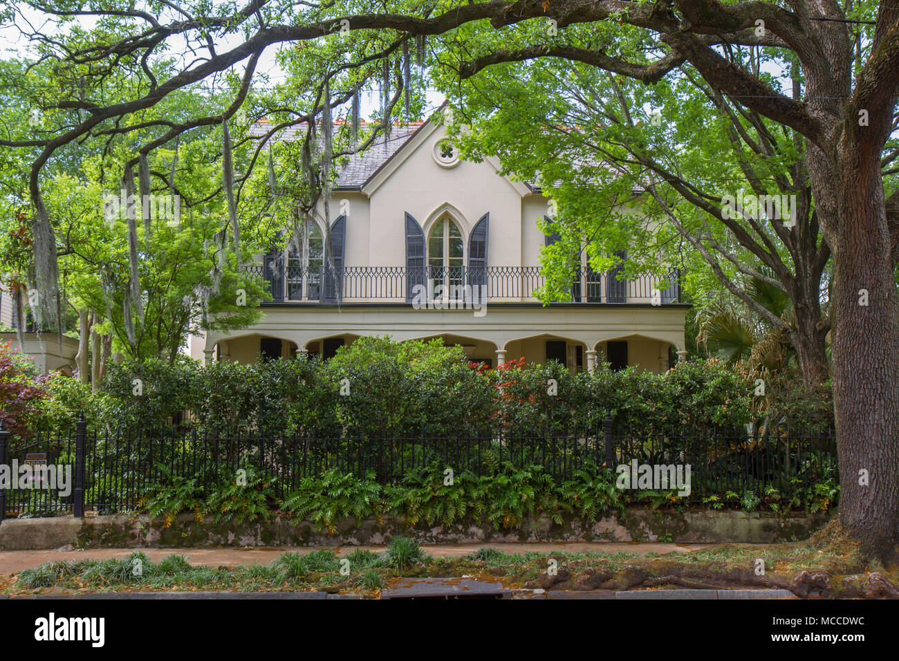 Herrenhaus Im Garden District Von New Orleans Louisiana Usa