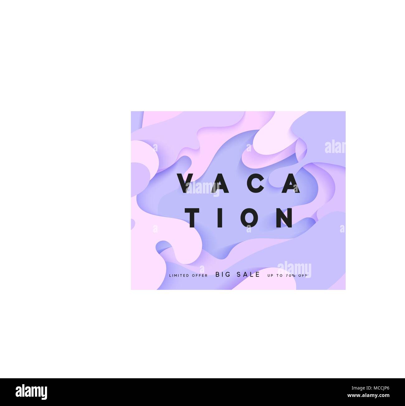 Helle Sommer Hintergrund im Stil von Papier vage malen. Sommer Poster Stock Vektor