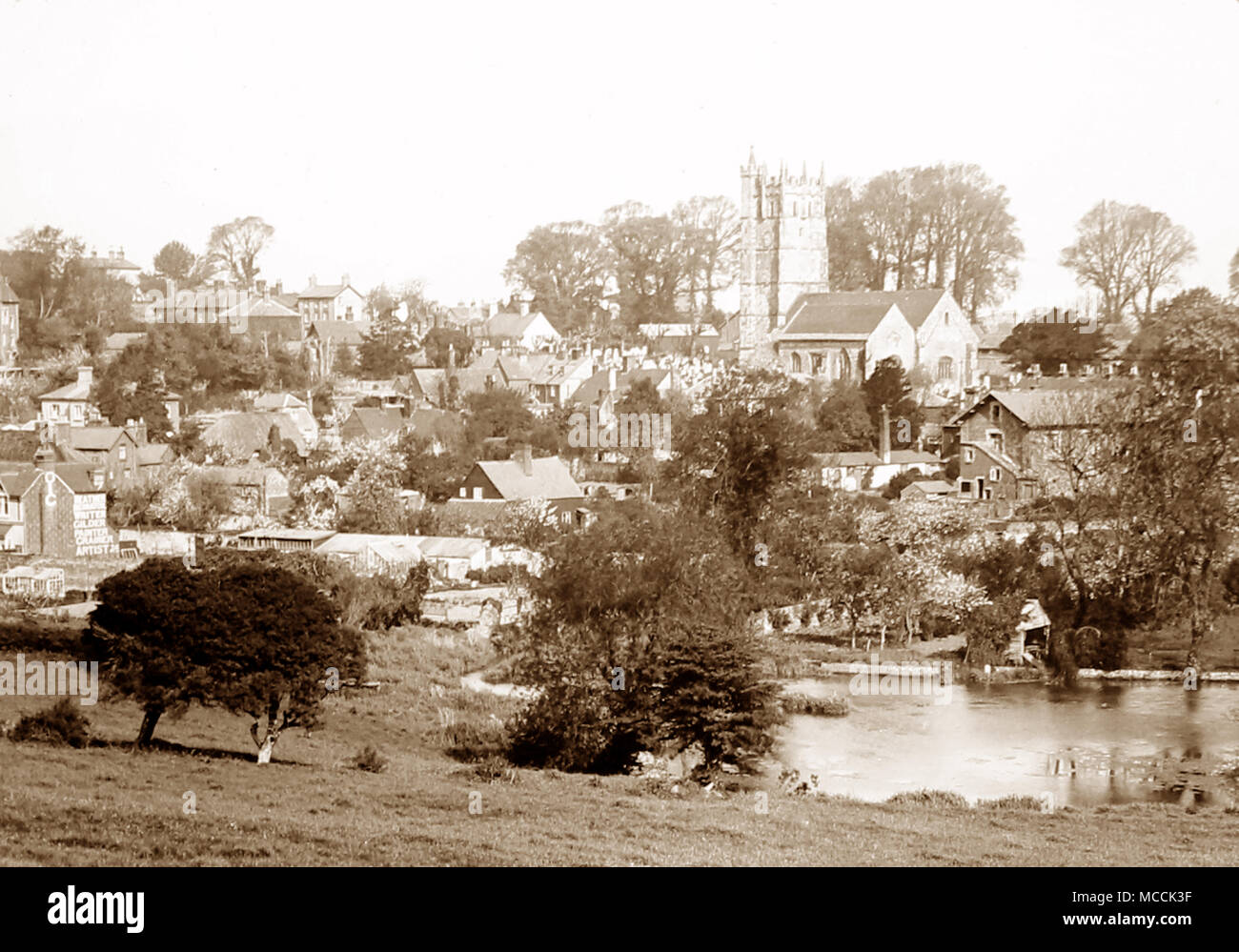 Carisbrooke Dorf, Isle of Wight, Anfang 1900 s Stockfoto