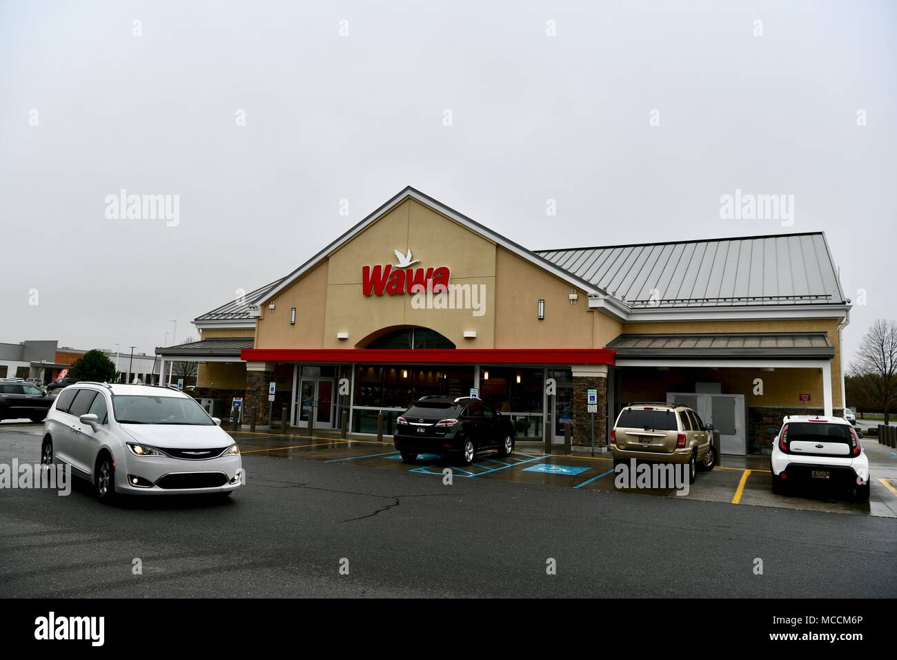 Wawa Convenience store Unternehmen in Delaware, USA Stockfoto