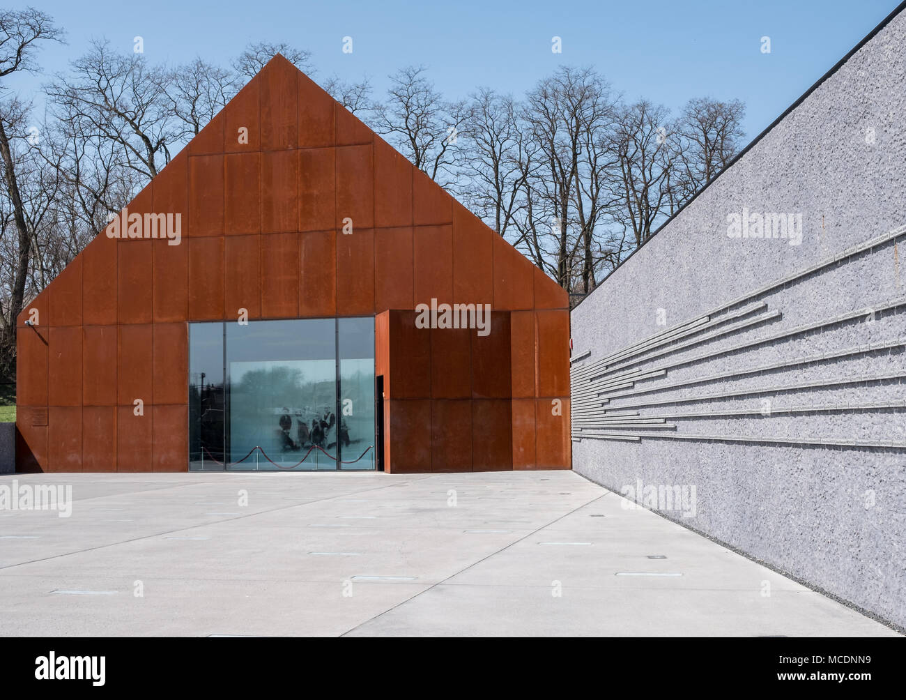 Markowa Polen. Ulma Familie Museum der Pole Speichern von Juden im Zweiten Weltkrieg durch Nizio Design entworfen. Stockfoto