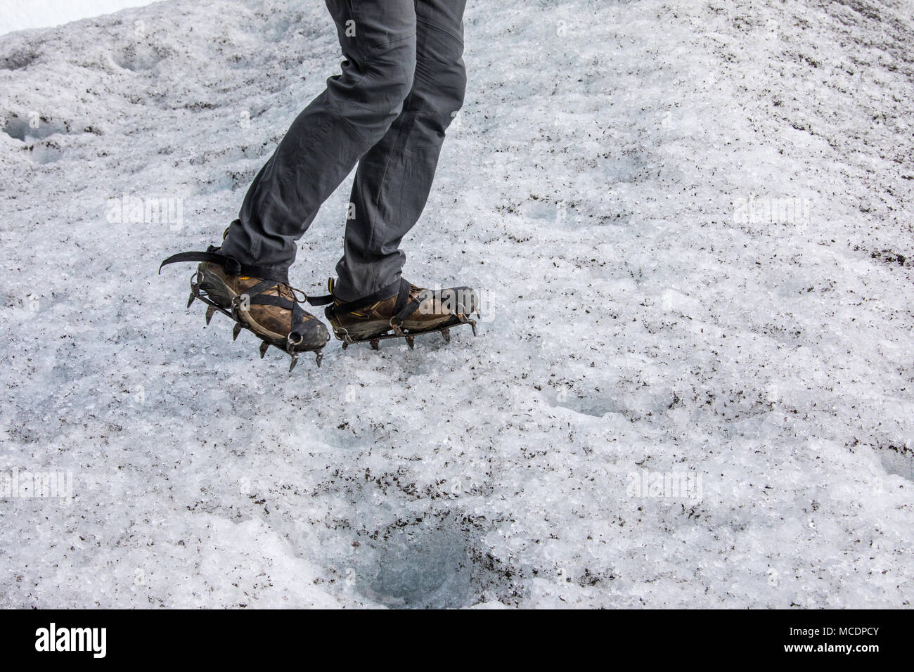 Hielo Y Aventura Big Ice Tour, Perito Moreno Gletscher, Glaciar Perito Moreno, Argentinien Stockfoto