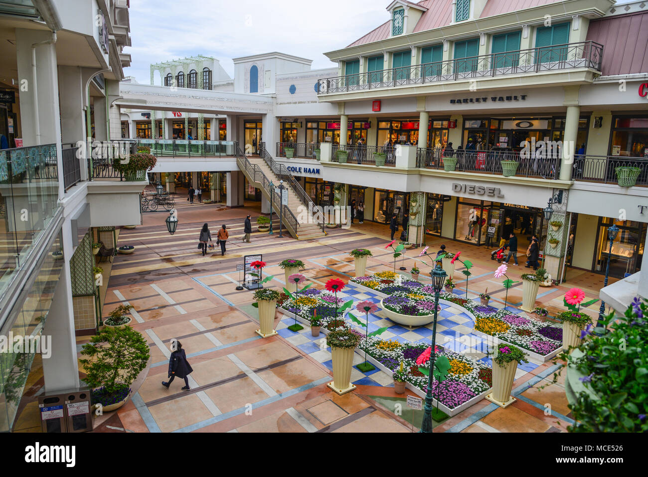 Nagoya, Japan - Mar 16, 2018. Anzeigen von Mitsui Oulet Park in Nagoya, Japan. Dies ist die größte und beste Outlet Mall Shopping in Japan. Stockfoto