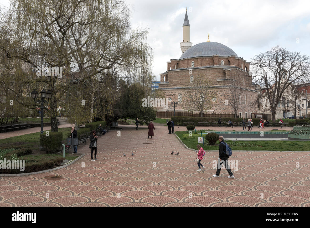 Banya Bashi Moschee, Sofia, Bulgarien am 7. April 2018. Stockfoto