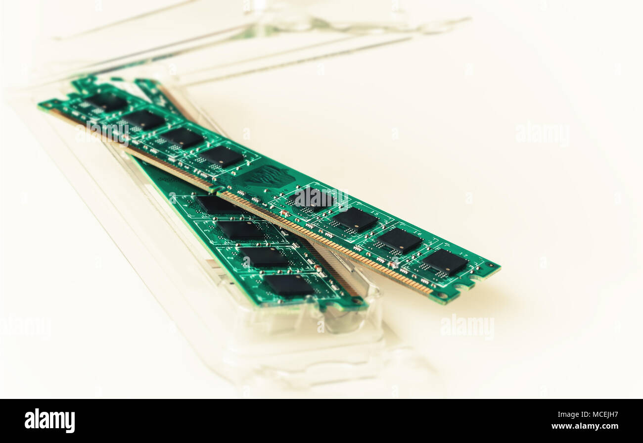 Neue PC-Arbeitsspeicher Stockfoto
