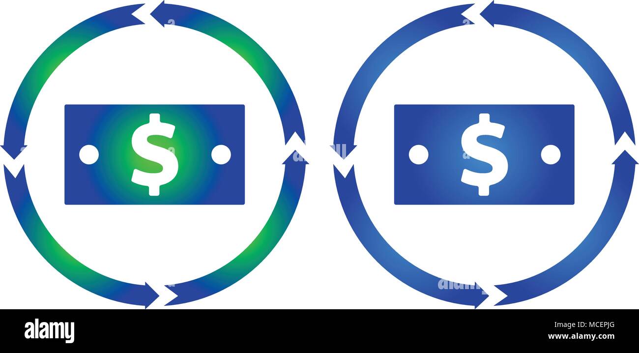 Dollarschein Symbol. Vektor Darstellung. flat Style Stock Vektor