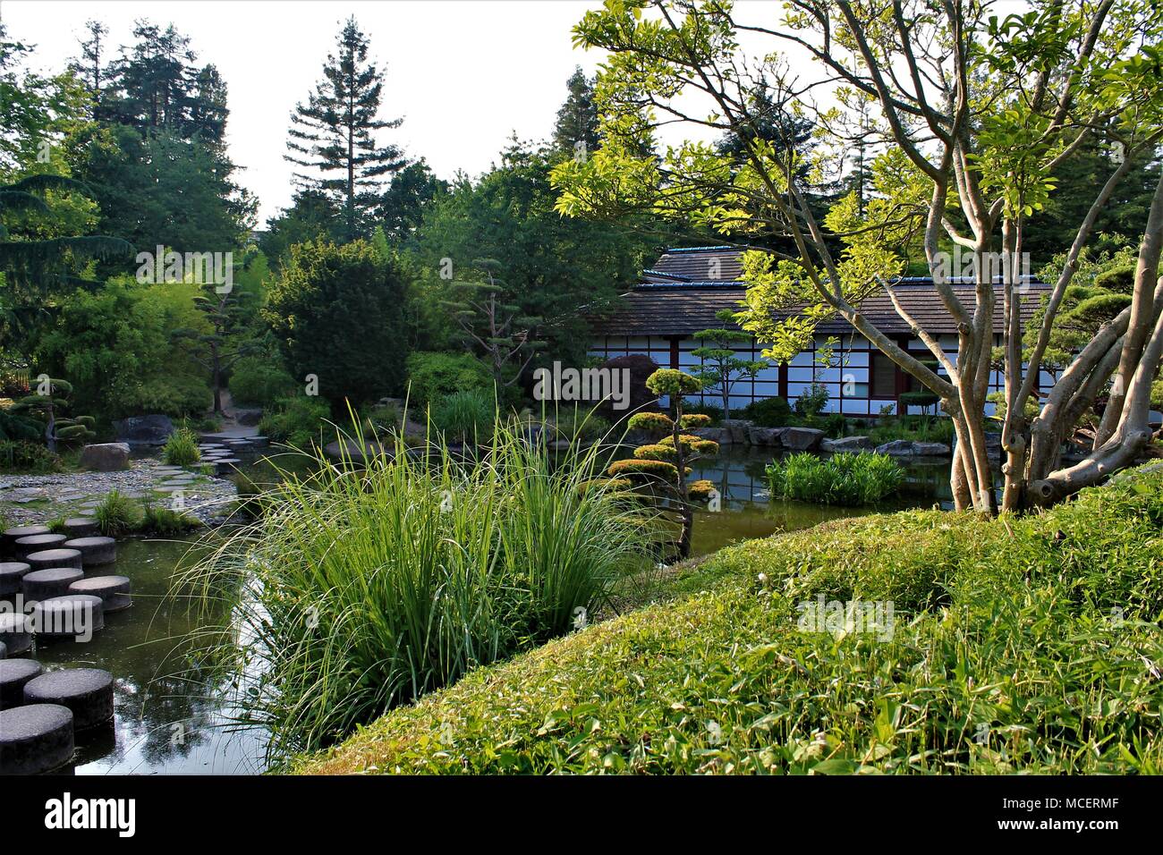 Japanische Garten von Versailles Insel in Nantes, Loire Atlantique, Pays de la Loire, Frankreich Stockfoto