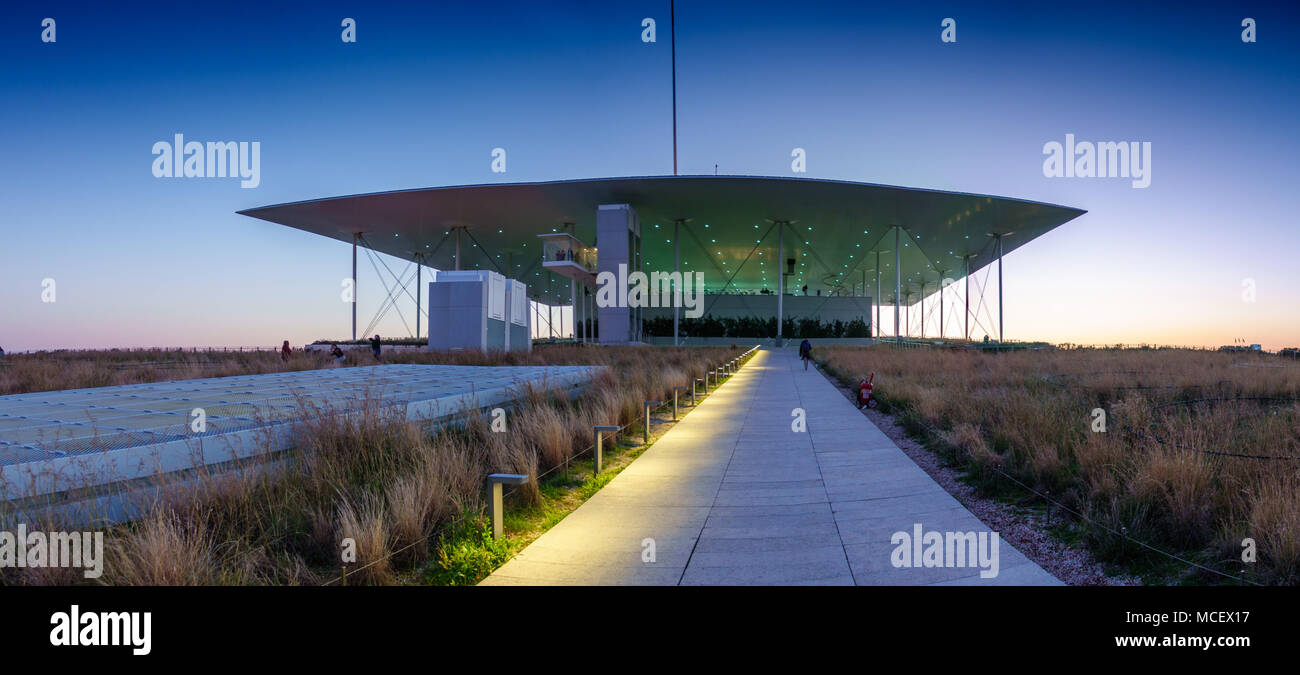 Querformat von Stavros Niarchos Foundation Cultural Center, Athen, Griechenland Stockfoto