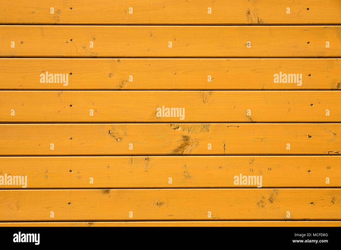 Alte vintage orange Holzbretter Hintergrund Stockfoto