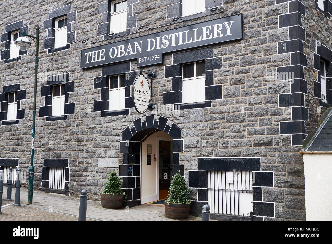 Oban Distillery Stockfoto