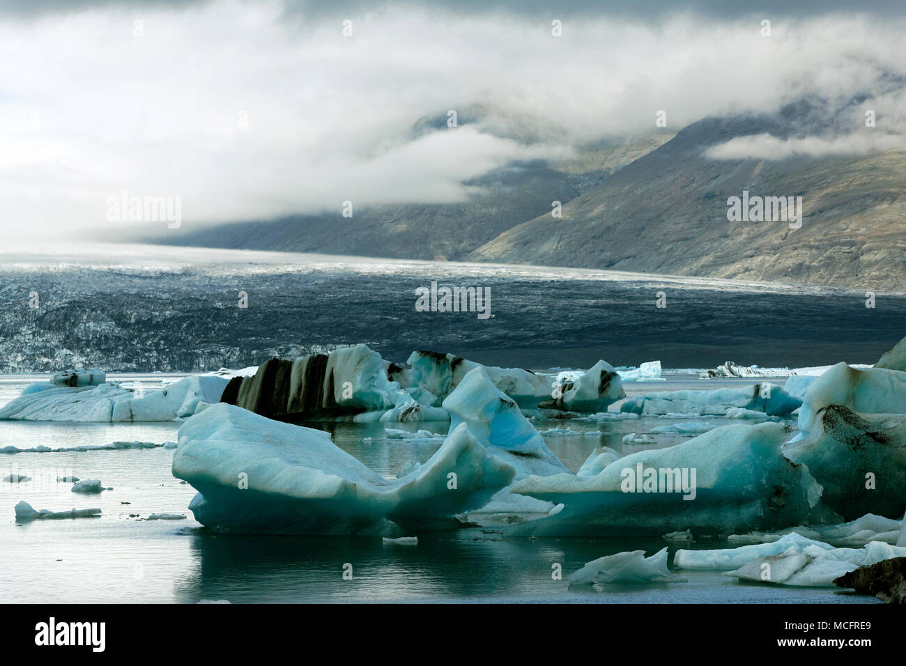 Joekulsarlon Gletscherlagune, Südisland Stockfoto