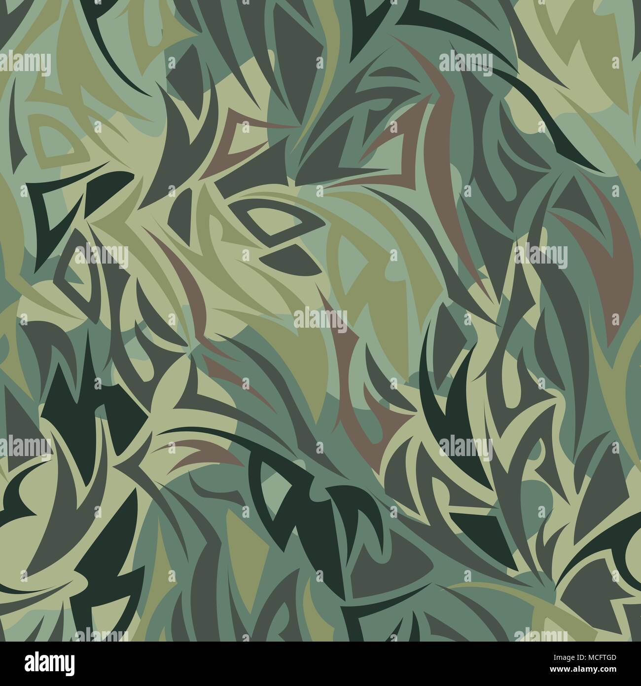 Nahtlose camouflage Muster. Khaki Textur, Vektor, Abbildung Stock Vektor