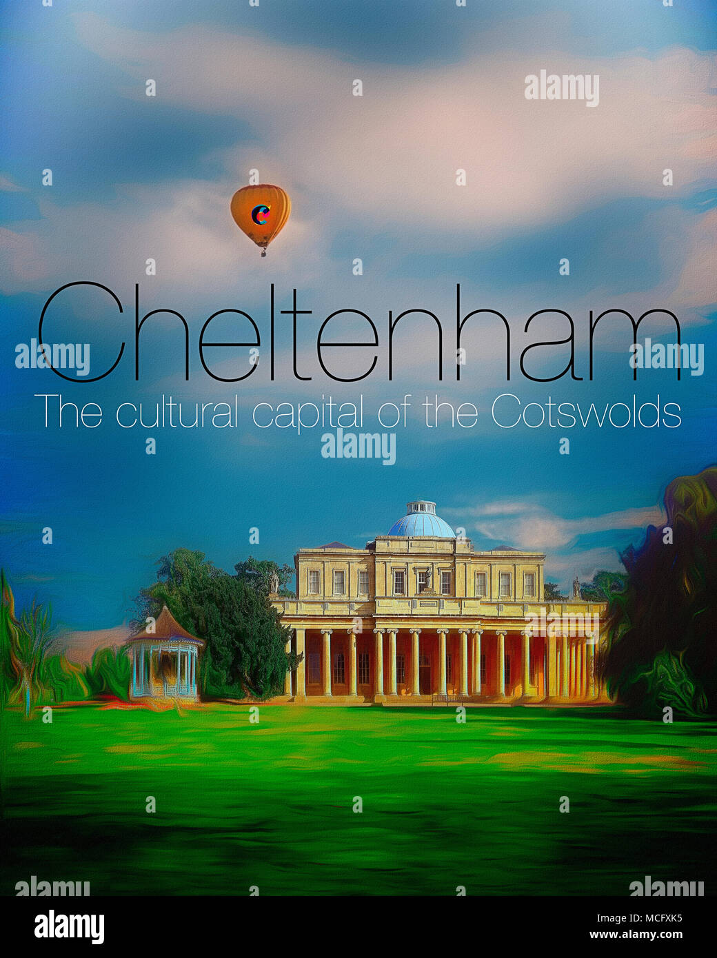 Tourismus KONZEPT: Cheltenham - kulturelle Hauptstadt der Cotswolds Stockfoto
