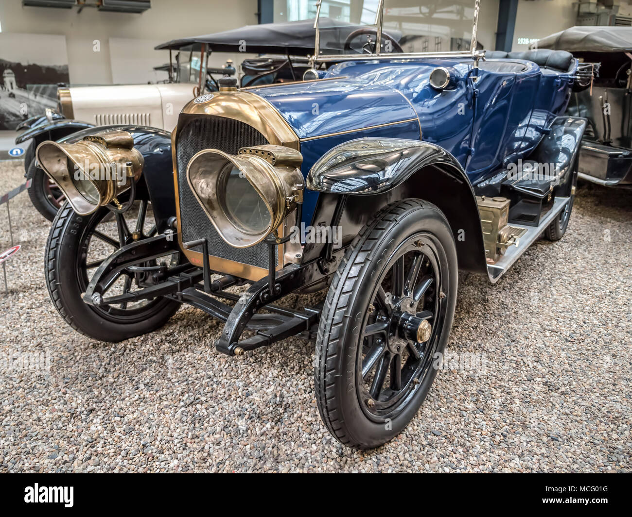 Prag, tschechische Republik - 8. MÄRZ 2017: Oldtimer Benz 16-40 HP, aus dem Jahr 1914, in der die Nationalen Technischen Museum in Prag vorgestellt Stockfoto