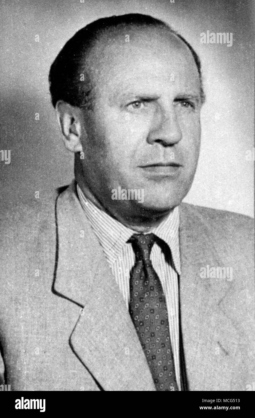 Oskar Schindler (1908-1974), deutscher Industrieller und Mitglied der NSDAP, die die Rettung von 1.200 Juden während des Holocaust durch Sie beschäftigt in seinen Fabriken gutgeschrieben wird Stockfoto