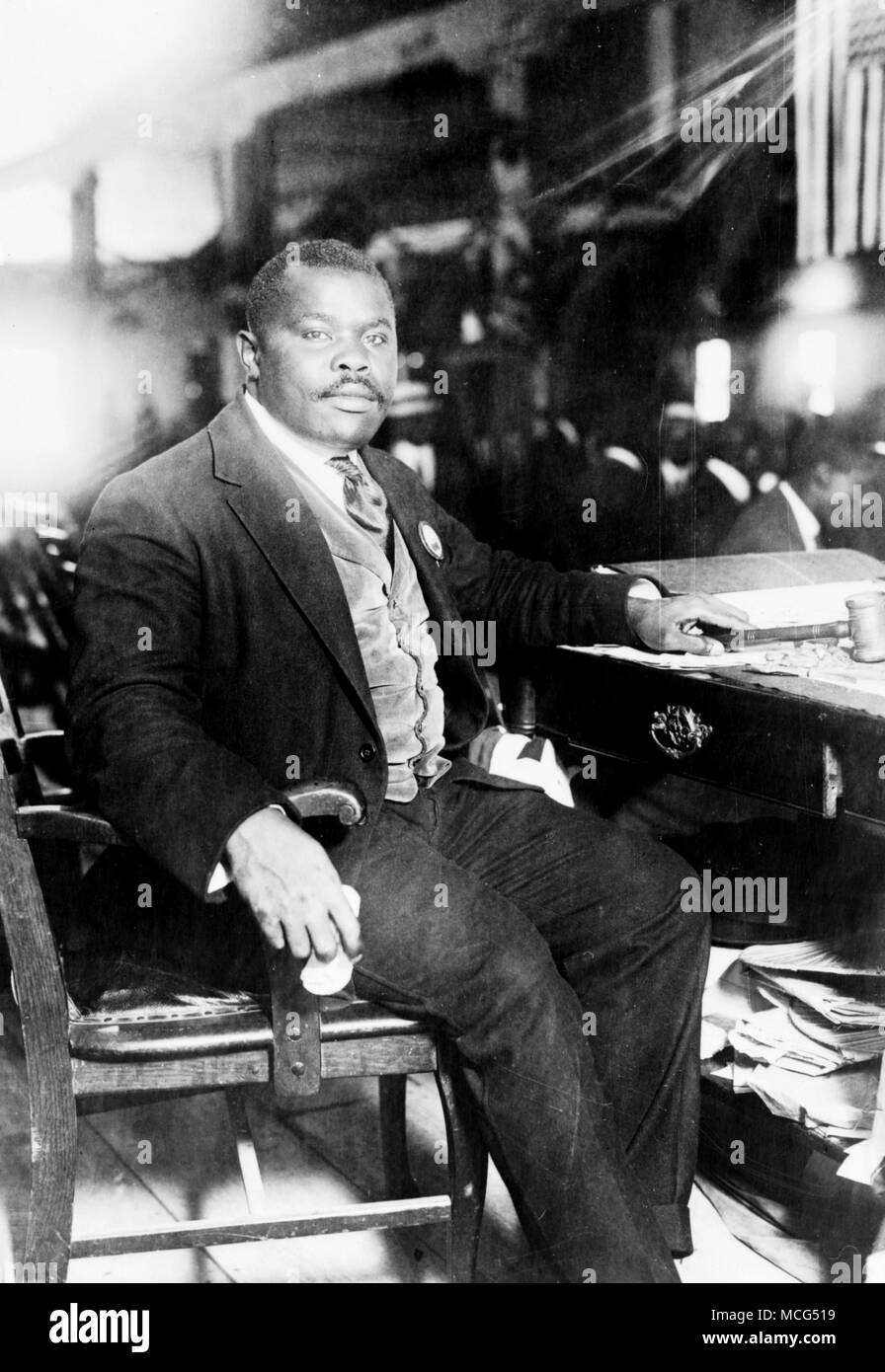 Marcus Garvey, Marcus Mosia Garvey Jr. (1887-1940) Befürworter der Schwarze Nationalismus in den Vereinigten Staaten und in Jamaika Stockfoto