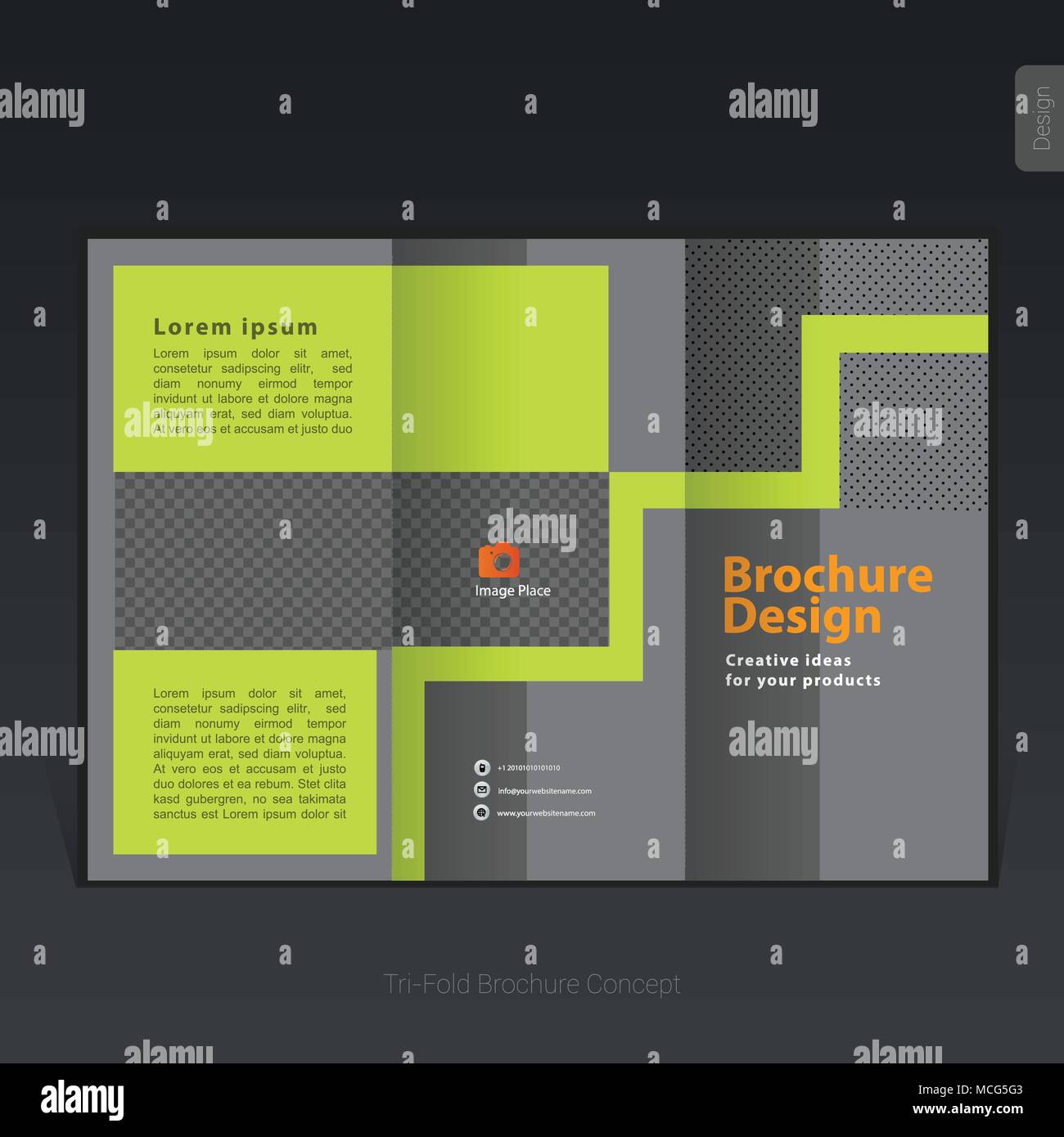 Bunte Business Fur Broschuren Dreifach Gefaltet Vorlage Cover Design Flyer Vector Illustration Stock Vektorgrafik Alamy