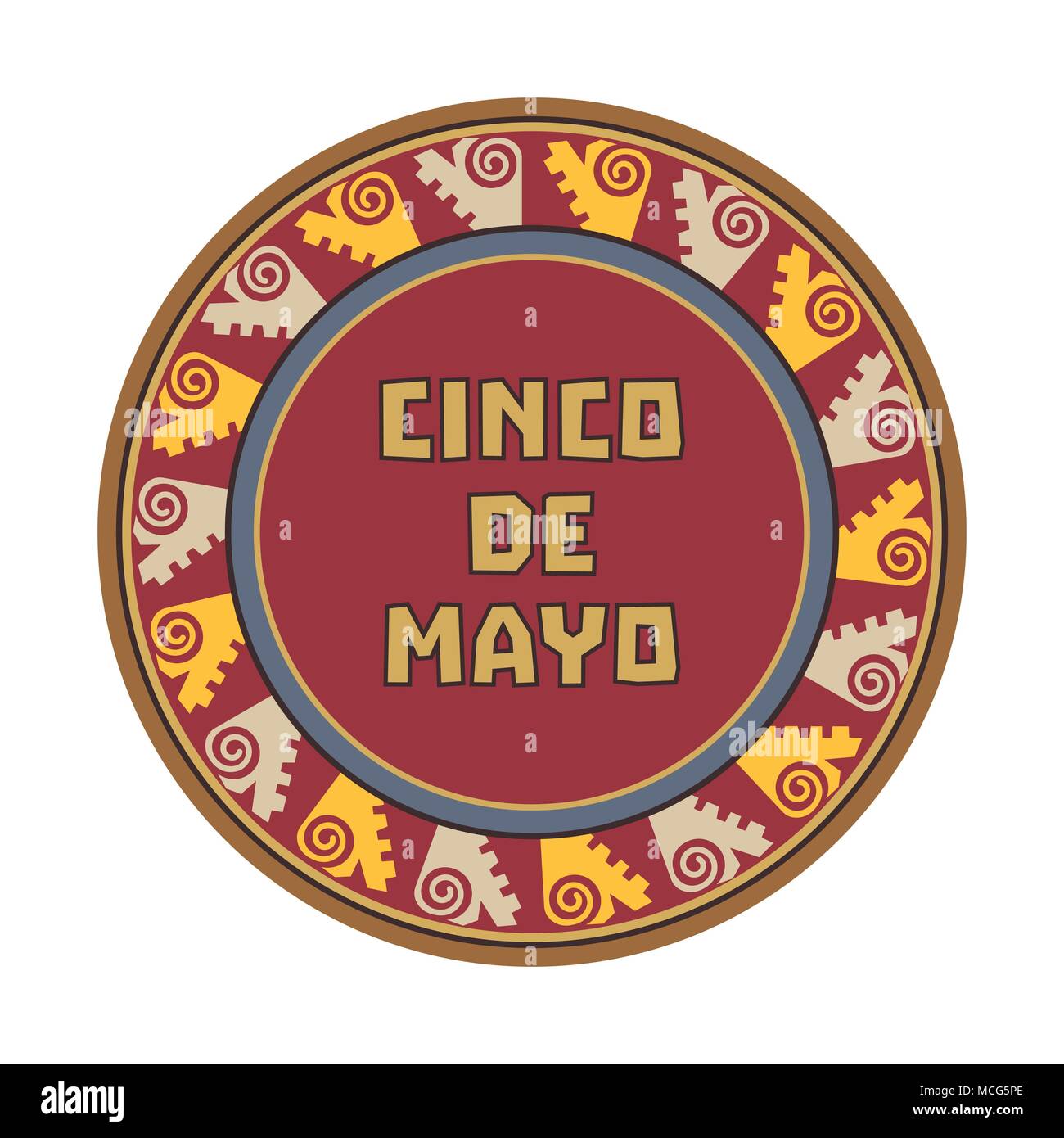 Mexikanische Fiesta Urlaub Cinco de Mayo Stock Vektor