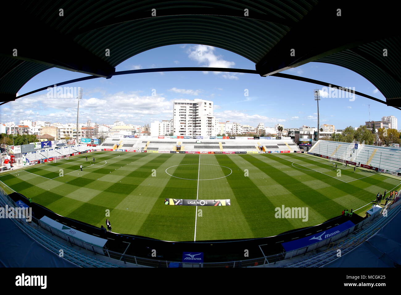 Portimao Portugal 14 Apr 2018 Das Estadio Municipal De Portimao Portimonense Fussball Allgemeine Ansicht Des Estadio Municipal De Portimao Portugal Liga Nos Match Zwischen Portimonense Sc 0 1 Gd Estoril Praia Im Estadio