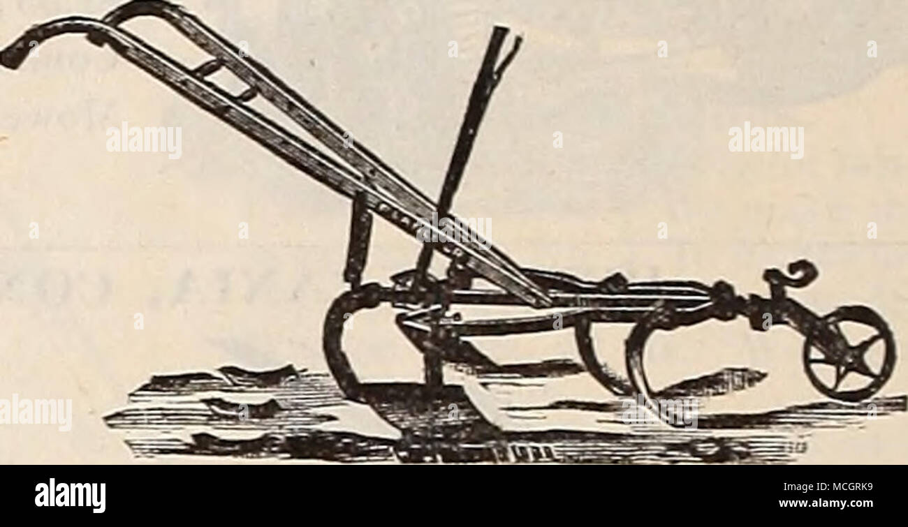 . Die "Planet Jr." Nr. 5 Pferd Hoe. Dieses Tool ist ähnlich wie die Nr. 8 Pferd Hoe, aber es hat ein normales Rad statt einer durch einen Hebel betätigt. Es hat die gleichen Standards und Zähne. Es hat nicht die verbesserte Depth Regler und der Expander und geschweiften Klammern des Nr. 8, aber es ist stark und gewartet werden können und damit die volle Zufriedenheit. Hat eine ausgezeichnete Expander und Griffe verstellbar, die senkrecht und seitlich. § 6.25. "Planet Jr. "12 = Zahn Egge. Diese vergleichsweise neue Werkzeug hat sich schnell in die Gunst des Marktes gar-deners und Erdbeere Winzer angebaut; hat ein hoher Rahmen ein Stockfoto