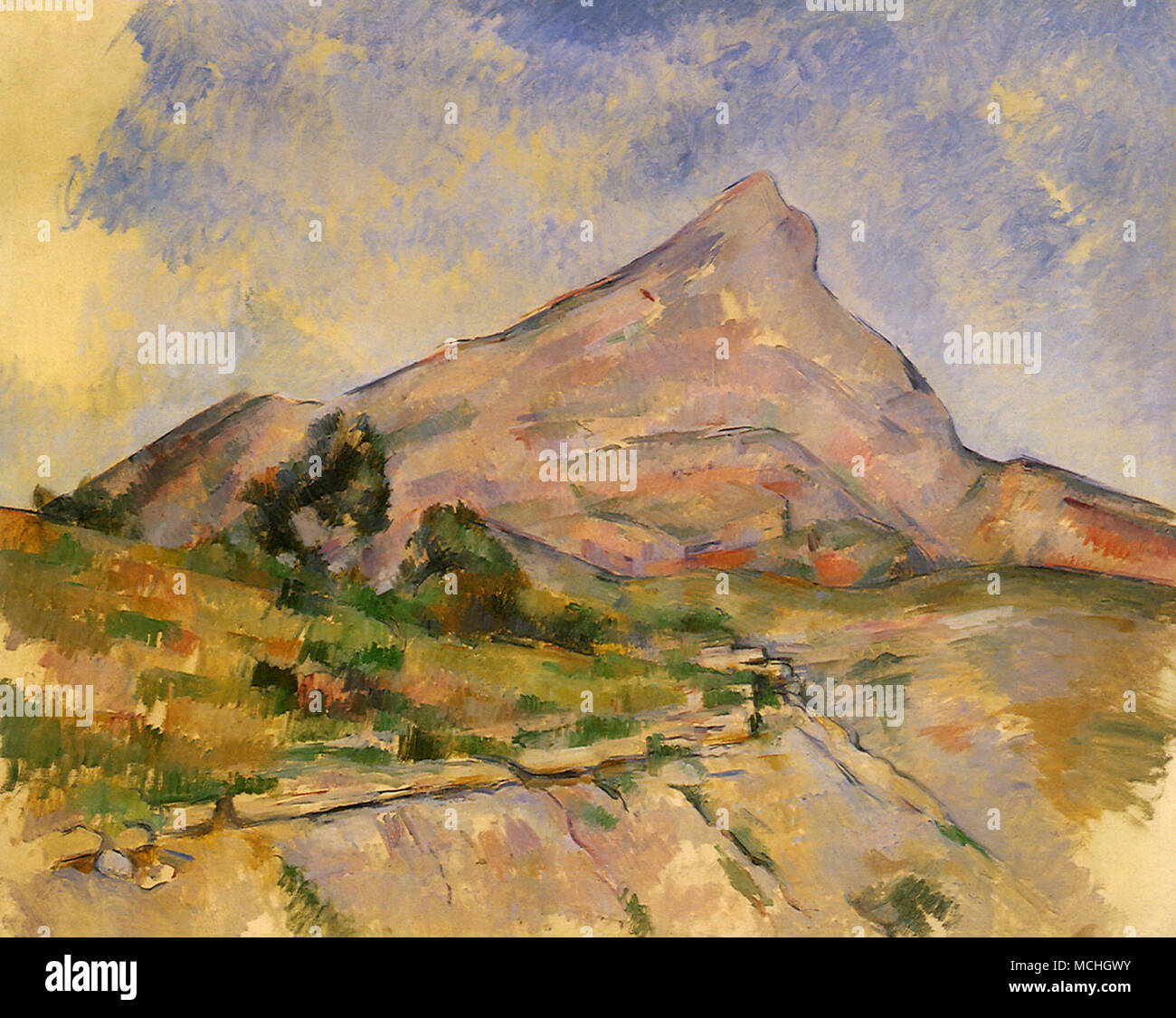 Mont Sainte-Victoire (La Montagne Sainte-Victoire) Stockfoto