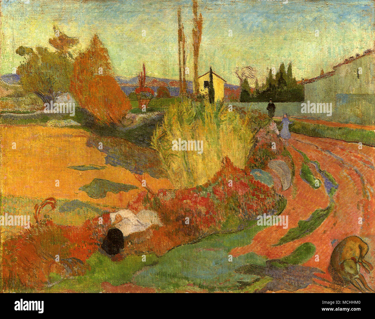 Landschaft in Arles Stockfoto