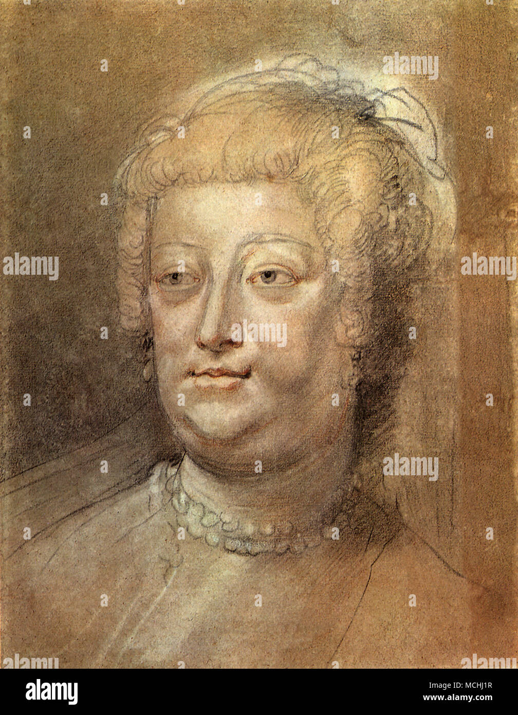 Portrait von Marie de Medicis Stockfoto