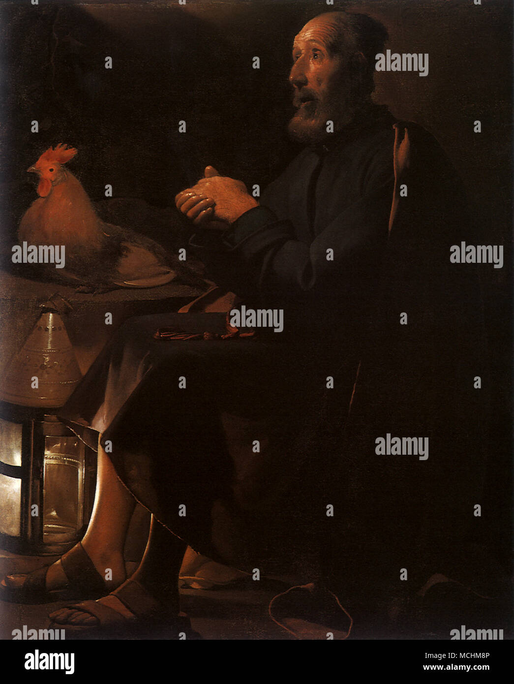 Büßer St. Peter, Die (Les larmes de Saint Pierre) Stockfoto