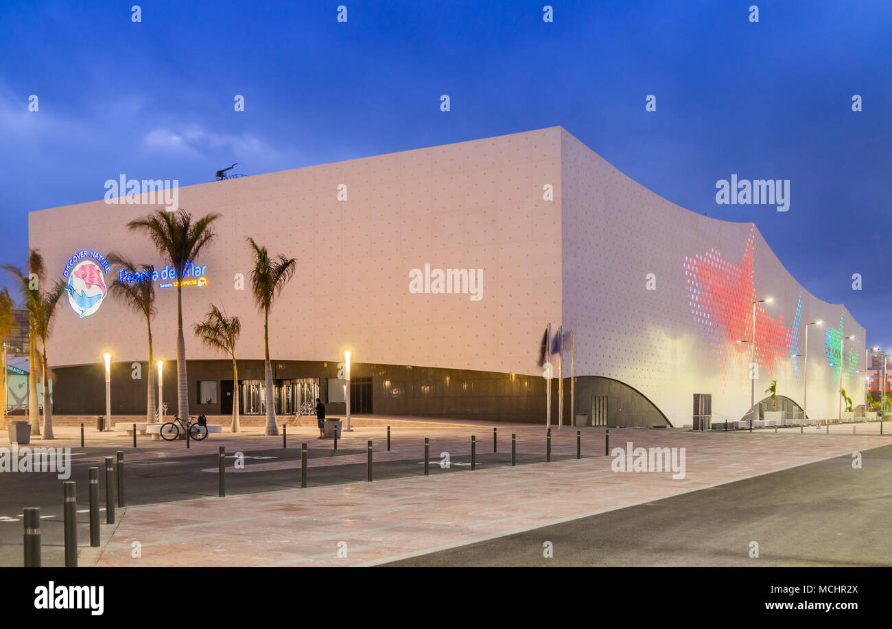 Poema del Mar Aquarium in Las Palmas, Gran Canaria, Kanarische Inseln, Spanien. Das neue Aquarium im Januar 2018 eröffnet. Stockfoto