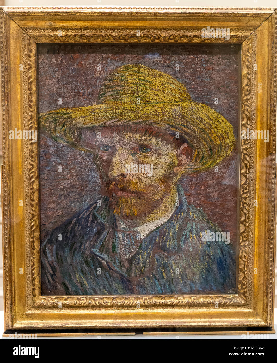 New York City die Met - Vincent Van Gogh Self Portrait Malerei Stockfoto