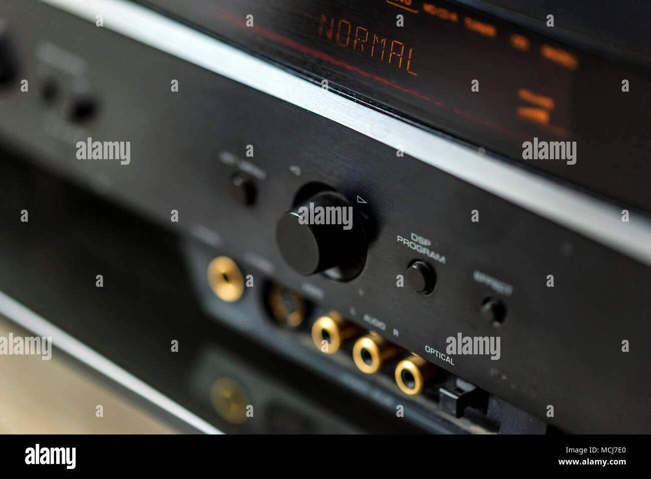 Control Panel von modernen TV-schließen Stockfoto