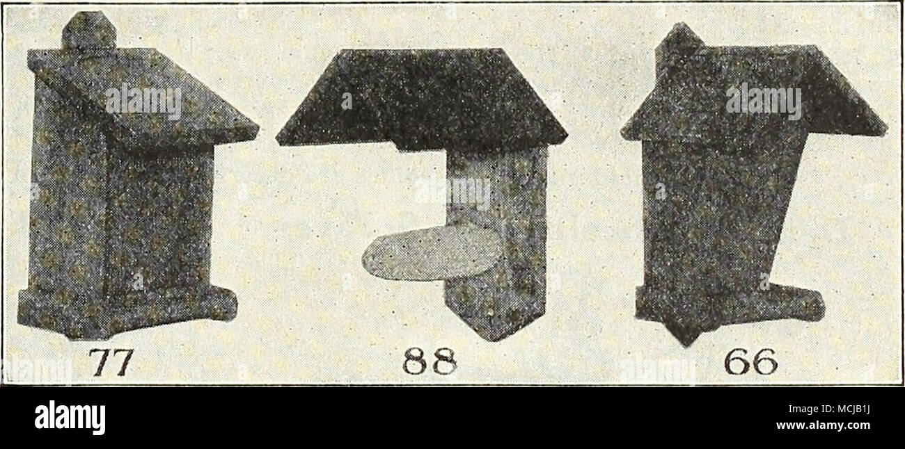 . Revolvierenden Feststoffeintrag Zuführstationen Nr. 66. Eine automatische Zuführung, die verhindert, dass Verschwendung von Vogelfutter. Gewicht, acht Pfund $ 1 75. 77. Diese Zuführung ist auch automatisch, es wird ordentlich gebeizt in Laub Grün. Gewicht, acht Pfund 2 00 Nr. 88. Mit einem spike - wie Projektion, an dem eine Ähre aufgespießt werden kann, ausgestattet. Der Kardinal vor allem scheint die Fütterung von dieser Regelung zu genießen. Gewicht, acht Pfund 1 00 revolvierende Futterstelle. Größe 24 x 36 cm, komplett, mit sieben Fuß Pol. Die Leichtigkeit, mit der diese Zuführung führt zum Eingang immer t dreht sich Stockfoto