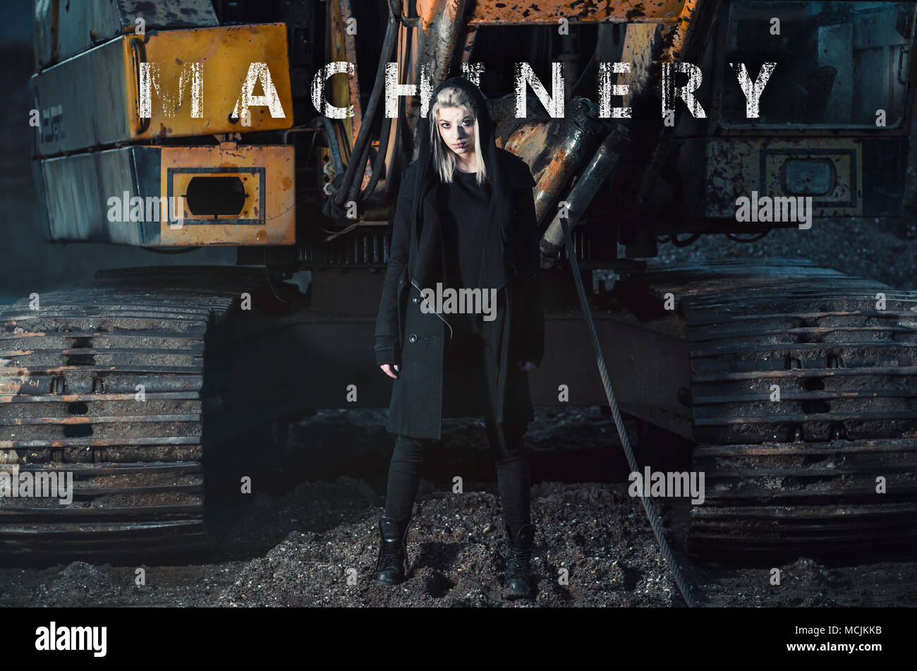 Alternative Music Album Cover Konzept mockup Stockfoto