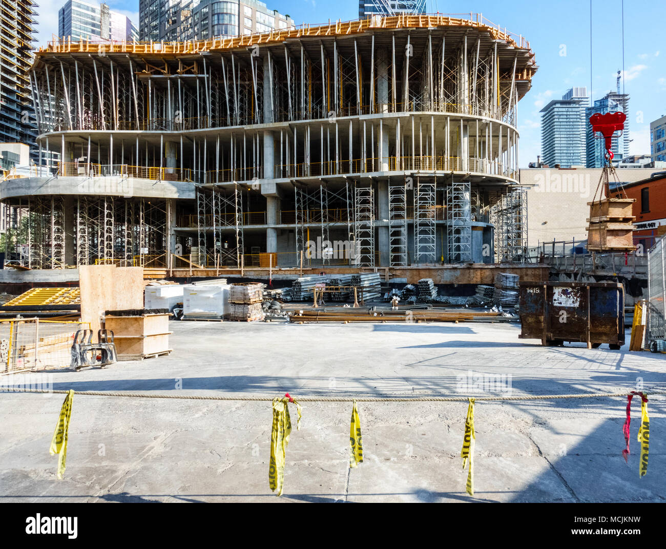 Im Bau Gebäude, Toronto, Kanada Stockfoto