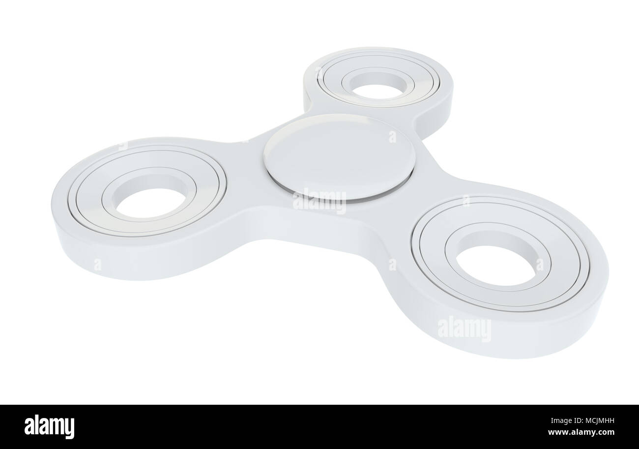 Weiß zappeln Spinner Stockfoto