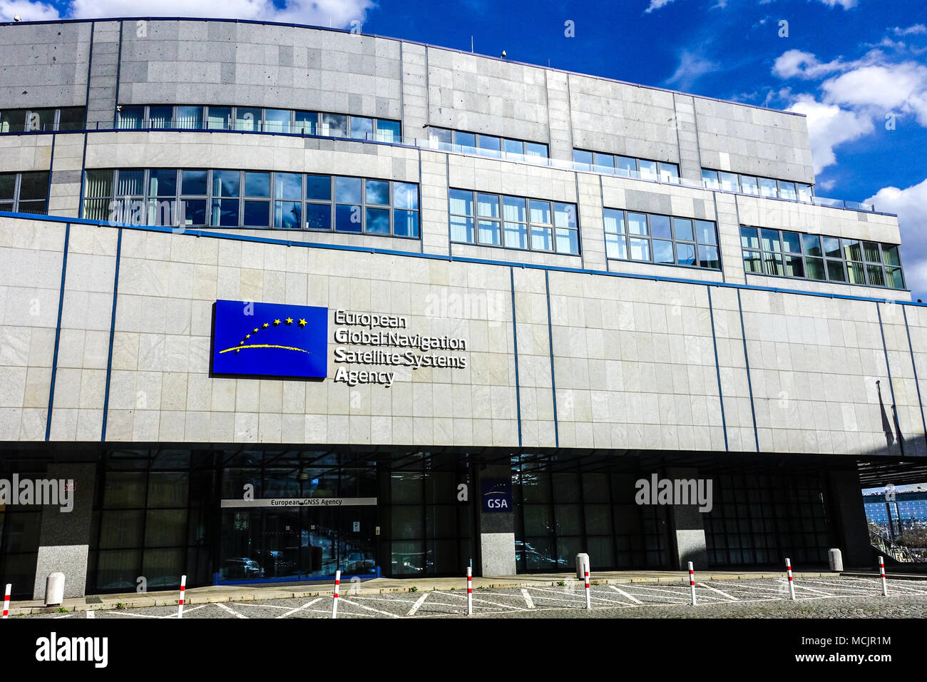 GSA-Headquarter, Europäische Global Navigation Satellite Systems Agency, Prag Holesovice, Tschechische Republik Stockfoto