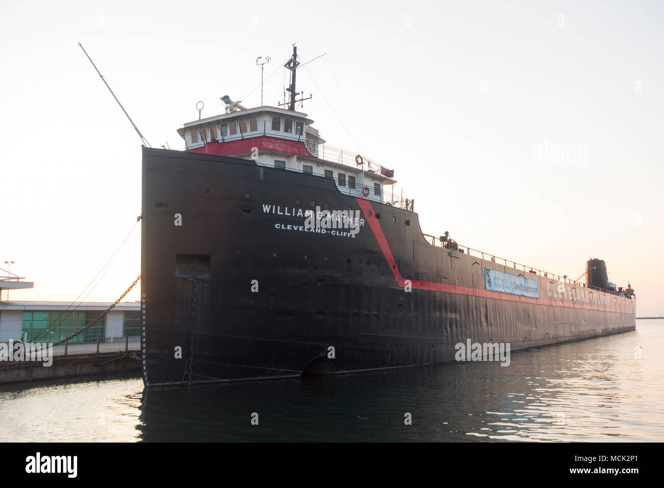 Dampfschiff William G Mather Maritime Museum Cleveland OH Stockfoto