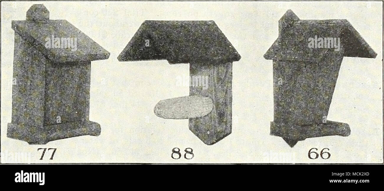 . Revolvierenden Fütterung statische Zuführstationen Nr. 68. Eine automatische Zuführung, die verhindert, dass Verschwendung von Vogelfutter. Gewicht, acht Pfund | 1 75. 77. Diese Zuführung ist auch automatisch, es wird ordentlich gebeizt in Laub Grün. Gewicht, acht Pfund2GO Nr. 88. Mit einem sjJike wie Projektion, an dem eine Ähre aufgespießt werden kann, ausgestattet. Der Kardinal vor allem scheint zu genießen Fütterung von diesem Ar-Abmachung. Gewicht, acht Pfund 1 00 revolvierende Futterstelle. Größe 24 x 36 cm, komplett, mit sieben Fuß Pol. Die Leichtigkeit witli, die diese Zuführung führt zum Eingang immer Bein dreht sich Stockfoto