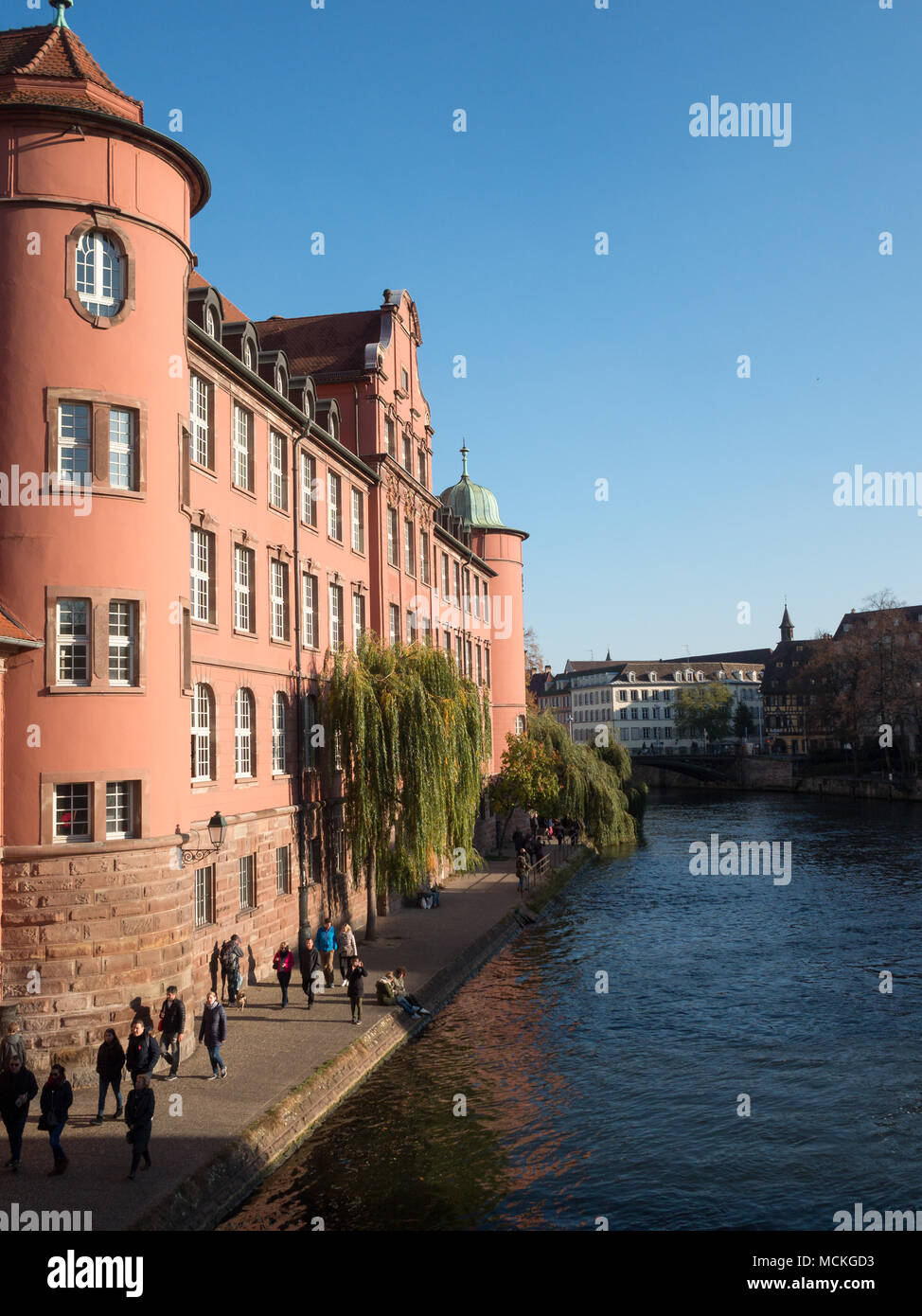 Kranke Riverside, Straßburg Stockfoto