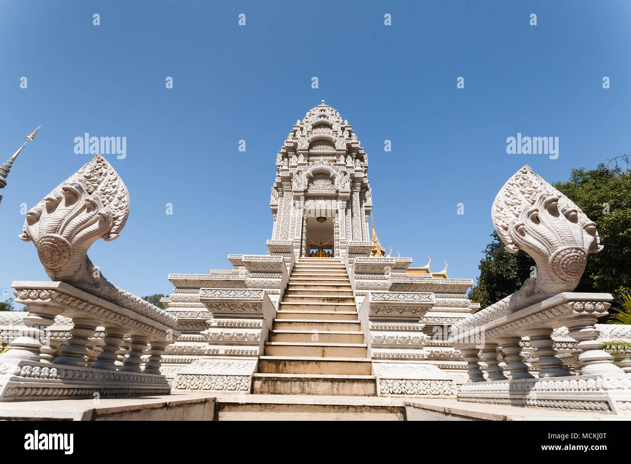 Tempel am Königspalast in Phnom Penh, Kambodscha Stockfoto