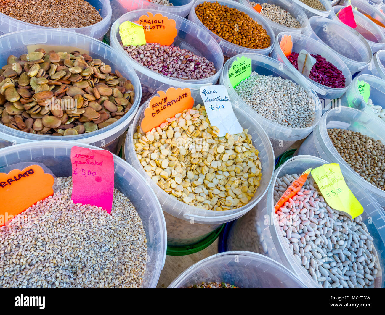 Farmers Market in Stadt Orvieto in Umbrien, Italien Stockfoto