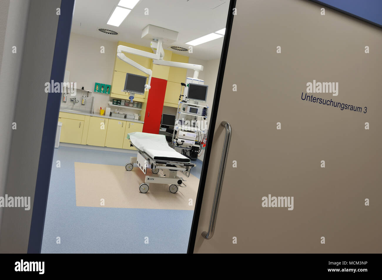 Technische Ausstattung auf Intensivstation Stockfoto
