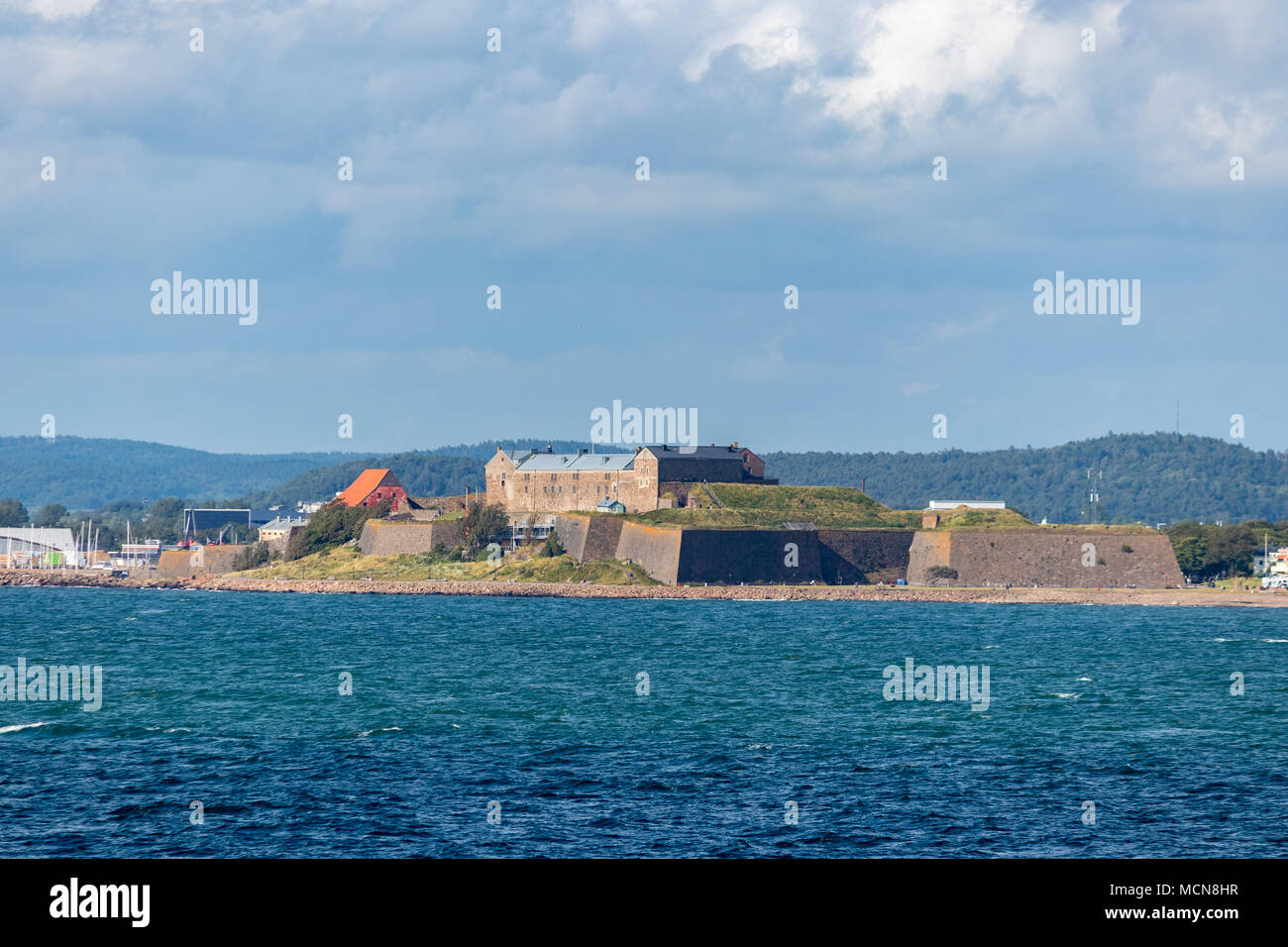 Die Festung Varberg in Hallands län in Schweden. Stockfoto