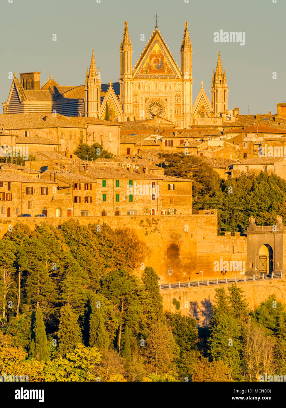 Stadt Orvieto in Umbrien, Italien Stockfoto