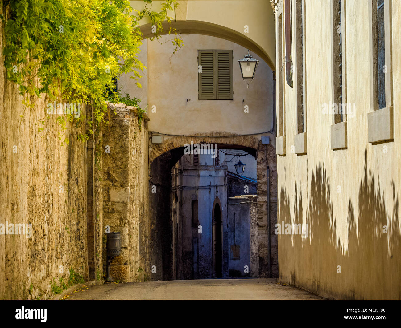 Stadt Spoleto in Umbrien, Italien Stockfoto