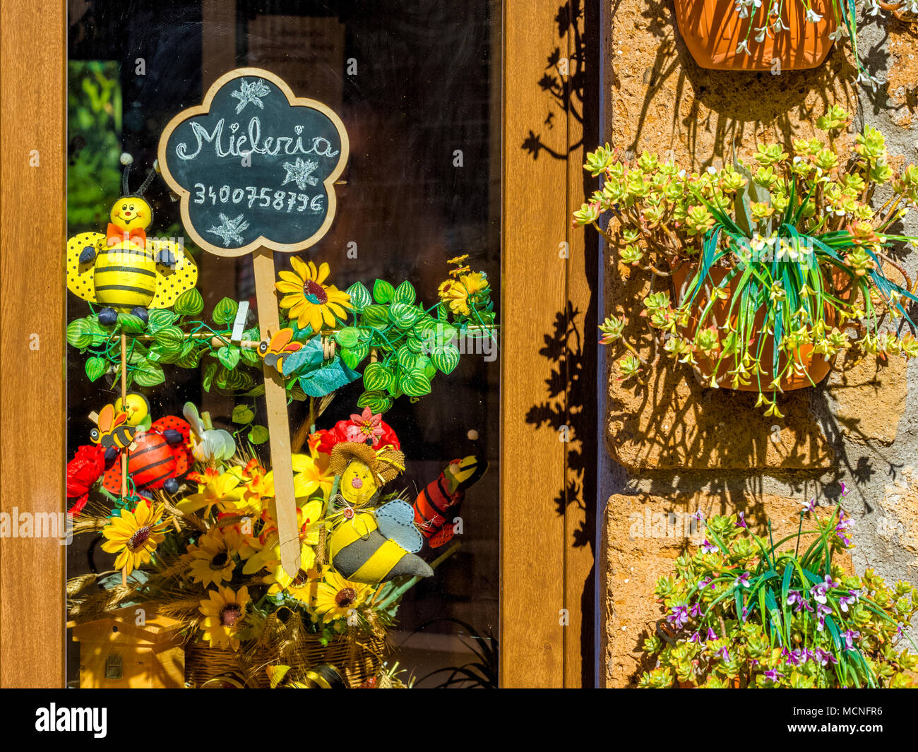 Stadt Sorano in der Toskana, Italien Stockfoto