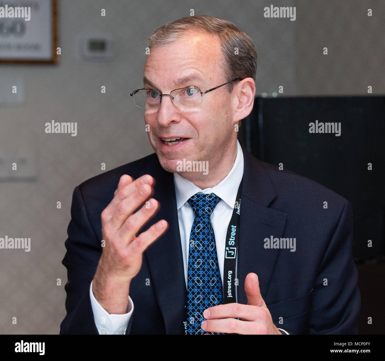 Jeremy Ben-Ami, Präsident von J Street, auf der J Street nationale Konferenz. Stockfoto